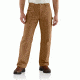 Carhartt Washed Duck Work Dungaree Flannel Lined for Mens, Carhartt Brown, 32/32 B111-BRN-32-32