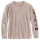 Carhartt WK231 Workwear Slv Logo Long Sleeve Tshirt - Womens, Rose Smoke Heather, Small, 103401-P01-REG-S