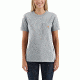 Carhartt WK87 Workwear Pocket Short Sleeve T-shirt - Womens, Heather Gray, XXL-REG 103067-034-REG-XXL