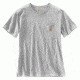 Carhartt WK87 Workwear Pocket Short Sleeve T-shirt - Womens, Heather Gray, XXL-REG 103067-034-REG-XXL