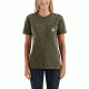 Carhartt WK87 Workwear Pocket Short Sleeve T-shirt - Womens, Army Green, XXL-REG 103067-301-REG-XXL