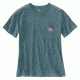 Carhartt WK87 Workwear Pocket Short Sleeve T-shirt - Womens, Sea Glass, L-REG 103067-331-REG-L