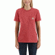 Carhartt WK87 Workwear Pocket Short Sleeve T-shirt - Womens, Cranberry, XL-REG 103067-622-REG-XL