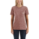 Carhartt WK87 Workwear Pocket Short Sleeve Tshirt-Women's, Burlwood Heather, Small, Regular, 103067-668-REG-S