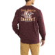 Carhartt Workwear Graphic Opening Season Long Sleeve T-Shirt for Mens, Port, Extra Large/Regular 102856-614-REG-XL