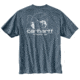 Carhartt Workwear Logo Fish Graphic Pocket Short Sleeve T-Shirt Regular - Mens, Steel Blue, 3XL, 103561-437-3XL-REG