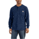 Carhartt Workwear Pkt Long Sleeve Henley MW Jersey Org Fit - Mens, Dark Cobalt Blue Heather, XXL-REG K128-413-REG-XXL