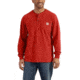 Carhartt Workwear Pkt Long Sleeve Henley MW Jersey Org Fit - Mens, Rustic Orange Heather, S-REG, K128-807-REG-SML
