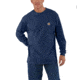 Carhartt Workwear Pkt Long Sleeve T-shirt - Mens, Dark Cobalt Blue Heather, L-REG K126-413-REG-LRG