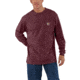 Carhartt Workwear Pkt Long Sleeve T-shirt - Mens, Port Heather, L-REG K126-645-REG-LRG