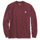 Carhartt Workwear Pkt Long Sleeve T-shirt - Mens, Port Heather, L-REG K126-645-REG-LRG