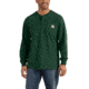 Carhartt Workwear Pocket Long Sleeve Henley for Mens, Hunter Green, Large/Regular K128-HTG-REG-LRG