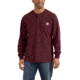 Carhartt Workwear Pocket Long Sleeve Henley for Mens, Port, Extra Large/Regular K128-PRT-REG-XLG