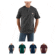 Carhartt Workwear Pocket Short Sleeve Henley for Mens, Carbon Heather, Dark Cobalt Blue Heather, Hunter Green, Navy, Port