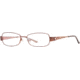 Carmen Marc Valvo CM Cecilia SECM CECI00 Single Vision Prescription Eyeglasses - Cocoa SECM CECI005330 BN