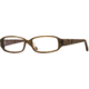 Carmen Marc Valvo CM Harlowe SECM HARL00 Single Vision Prescription Eyewear - Bamboo SECM HARL005335 BN