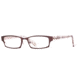 Carmen Marc Valvo CM Paulina SECM PAUN00 Progressive Prescription Eyeglasses - Burgundy SECM PAUN005135 BUR