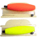Carolina Balsa Foam Peg Float Furnished Line Number 2 Gold Hook Red/Yellow 3, 29