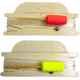 Carolina Flourescent Toothpick Float Furnished Line Number 8 Gold Hook Red/Yellow, 39TP
