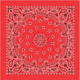 Carolina Manufacturing Bandanas Red W/hang Tag &amp; Upc B22PAI-000001 UPC