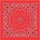 Carolina Manufacturing Bandanas Red W/hang Tag &amp; Upc B22PAI-000001 UPC