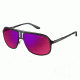 Carrera 101/S Single Vision Prescription Sunglasses CA101S-0KLH-MI-5914 - Lens Diameter 59 mm, Frame Color Black Ruthenium Black