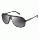 Carrera 101/S Single Vision Prescription Sunglasses CA101S-0HKQ-IC-5914 - Frame Color Black Ruthenium, Lens Diameter 59 mm