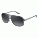 Carrera 101/S Single Vision Prescription Sunglasses CA101S-0KLP-HD-5914 - Lens Diameter 59 mm, Frame Color Ruthenium Gray