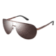 Carrera 102/S Single Vision Prescription Sunglasses CA102S-0J8P-8G-6511 - Lens Diameter 65 mm, Frame Color Semi Matte Brown