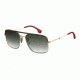 Carrera 152/S Sunglasses CA152S-0RHL-9K-6017 - Gold / Black Frame, Gray Green Lenses, Lens Diameter 60mm, Distance Between Lenses 17mm