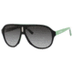 Carrera 38/S Sunglasses CA38S-08Y9-9O-5910 - Black Green White Frame, Dkgray Gradient Lenses, Lens Diameter 59mm, Distance Between Lenses 10mm