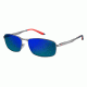 Carrera 8012/S Sunglasses CA8012S-0R80-5Z-6017 - Semi Matte Dark Ruthenium Frame, Gray Mlt Green Lenses, Lens Diameter 60mm, Distance Between Lenses 17mm