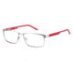 Carrera 8815 Eyeglass Frames CA8815-0PMZ-5517 - Matte Rut Red Frame, Lens Diameter 55mm, Distance Between Lenses 17mm
