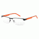 Carrera 8817 Progressive Prescription Eyeglasses CA8817-0PYZ-5617 - Matte Black / Orange Frame, Lens Diameter 56mm, Distance Between Lenses 17mm
