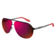 Carrera 90/S Progressive Prescription Sunglasses CA90S-0R80-CP-6510 - Frame Color Semi Matte Dark Ruthenium, Lens Diameter 65 mm