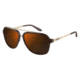 Carrera 97/S Single Vision Prescription Sunglasses CA97S-099B-LC-5716 - Lens Diameter 57 mm, Frame Color Brown Gold