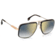 Carrera CA Glory II Sunglasses, Gold Copper Frame, Blue Shaded Lens with gold-tone mirrored coating, 716736299198