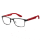 Carrera Carrerino 53 Bifocal Prescription Eyeglasses CARRE53-0HMS-4717 - Matte Black Red Frame, Lens Diameter 47mm, Distance Between Lenses 17mm