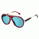 Carrera Flag Progressive Prescription Sunglasses FLAGS-06K3-KU-5716 - Lens Diameter 57 mm, Frame Color Burgundy Gold