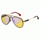 Carrera Glory Sunglasses GLORYS-0DYG-HW-5817 - Gold Yellow Frame, Lens Diameter 58mm, Distance Between Lenses 17mm