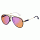 Carrera Glory Sunglasses GLORYS-0OFY-DP-5817 - Gold Orange Frame, Orange Mirror Blue Lenses, Lens Diameter 58mm, Distance Between Lenses 17mm