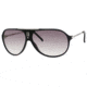 Carrera Hot/S Single Vision Prescription Sunglasses HOTS-0YCG-YR-6411 - Frame Color Black Matte / Palladium, Lens Diameter 64 mm