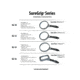 Carson 3.5in Soft-Grip Glass Magnifier, 2x with 11.5x Spot Lens and Case
