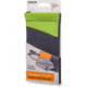 Carson Eyeglass Pouch w/Built-in Microfiber Cloth, Grey/Green, 6.7x7.6in, EC-10GYGR