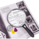 Carson LED Lighted Oversized Handheld Magnifier, 1.5x Power, 5in, Black/Silver, Small, SV-55GL