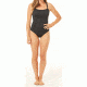Carve Designs Avalon One Piece - Women's-Black/Black Aruba Stripe-Small