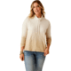 Carve Designs Bodie Funnel Neck - Womens, Lt. Khaki Ombre, Extra Small, TKRB76-244-XS