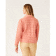Carve Designs Clara Fleece Pullover - Womens, Lt. Henna Even Stripe, Small, FLPO15-637-SM