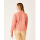 Carve Designs Clara Fleece Pullover - Womens, Lt. Henna Even Stripe, Small, FLPO15-637-SM