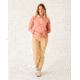 Carve Designs Clara Fleece Pullover - Womens, Lt. Henna Even Stripe, Small, FLPO15-637-SM